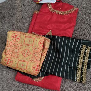 Indian ethnic salwar kameez set (unstitched)